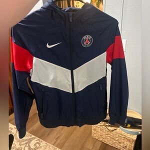 Nike PSG Navy and Red Windbreaker